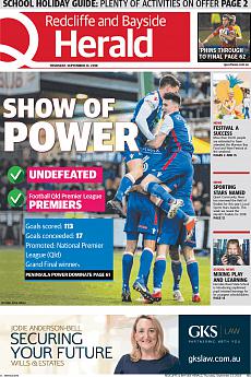 Redcliffe and  Bayside Herald - September 13th 2018