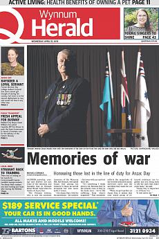 Wynnum Herald - April 25th 2018